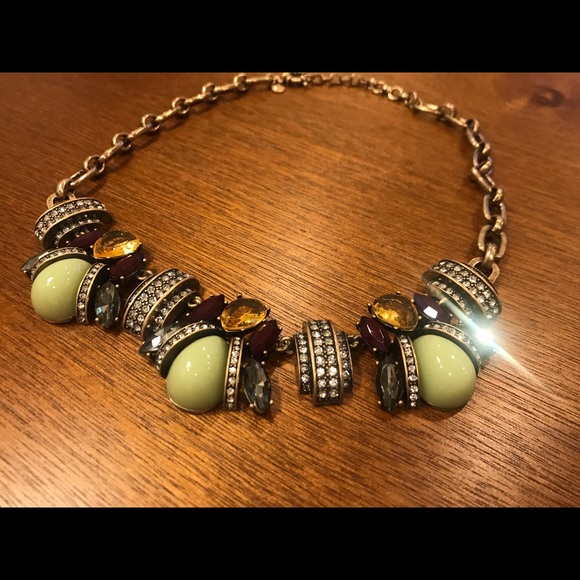 Multi Color Statement Necklace - Picture 2 of 2